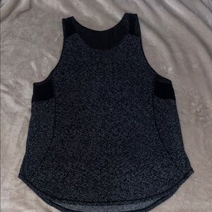Lululemon Athletica Black and Gray Tank Top